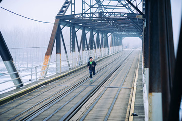 Obraz premium Not even the weather can stop him