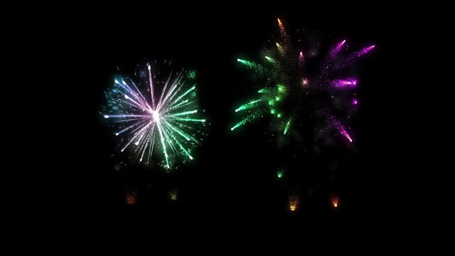 Fireworks - looping display -v7