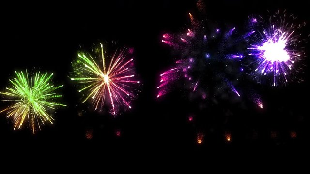 Fireworks - looping display -v6