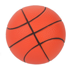 Basketball ball toy for pets or kids isolated on white
