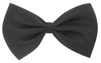 Black hair bow tie or necktie