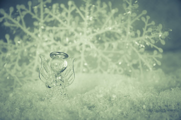 Merry christmas angel decoration