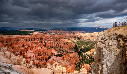 Monsoon Storm on the way - Bryce Canyon from Inspiration Point