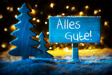 Christmas Tree, Alles Gute Means Best Wishes