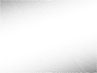 Halftone vector background. Monochrome halftone pattern. Abstract geometric dots background. Pop Art gradient black white texture. Design for presentation, banner, flyer, business cards, stickers