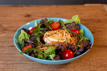 A goat cheese salad plate
