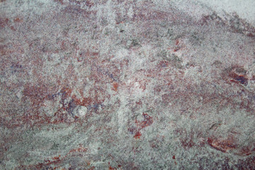 Varicoloured mineral deposit of paint of powder-like enamel
