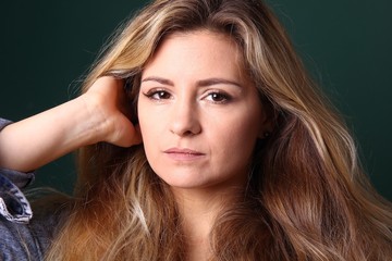 Fototapeta premium Portrait of a caucasian woman