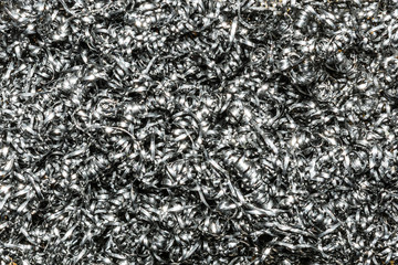 texture metal shavings, kitchen bast, close up abstraction background