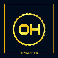 Initial Letter OH Logo template design