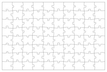 Puzzle jigsaw template