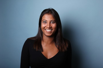 Portrait of a mixed race woman