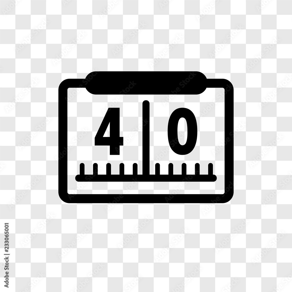 Poster yard marking vector icon isolated on transparent background, yard marking transparency logo design