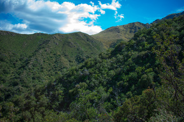 Fototapeta na wymiar Escalada y viaje por Cerro Uritorco, Capilla del Monte, Cordoba, Argentina