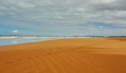 Beautiful Atlantic Ocean landscape somewhere between Essaouira, Morocco