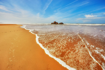 stunning beach on the Atlantic ocean