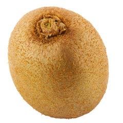 Ripe whole kiwi fruit isolated on white background