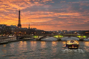 Foto op Aluminium Eiffeltoren, Parijs © Mapics
