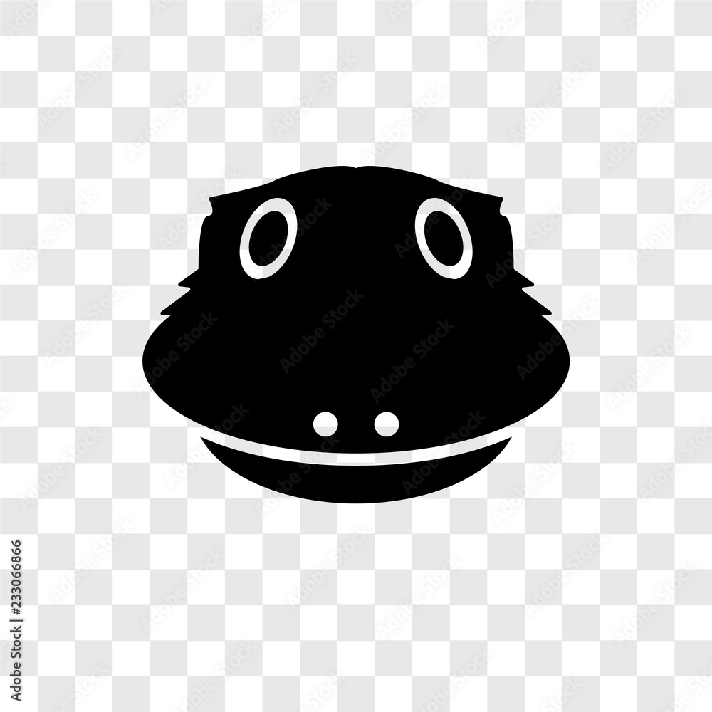 Poster platypus vector icon isolated on transparent background, platypus transparency logo design