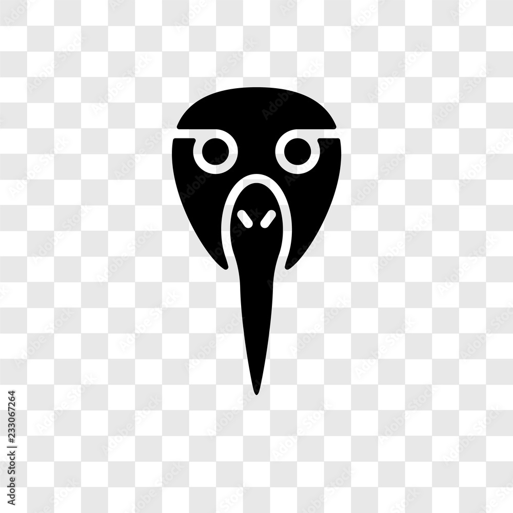 Poster albotros vector icon isolated on transparent background, albotros transparency logo design