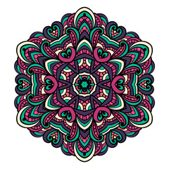 Oriental mandala vector.