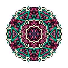 Oriental mandala vector.