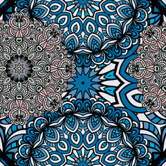 Seamless mandala pattern.