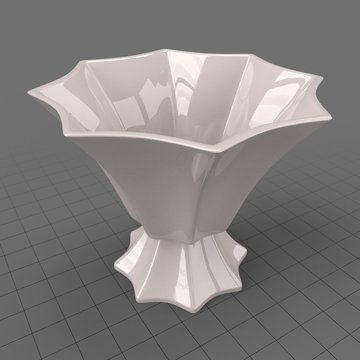 Vintage milk glass vase