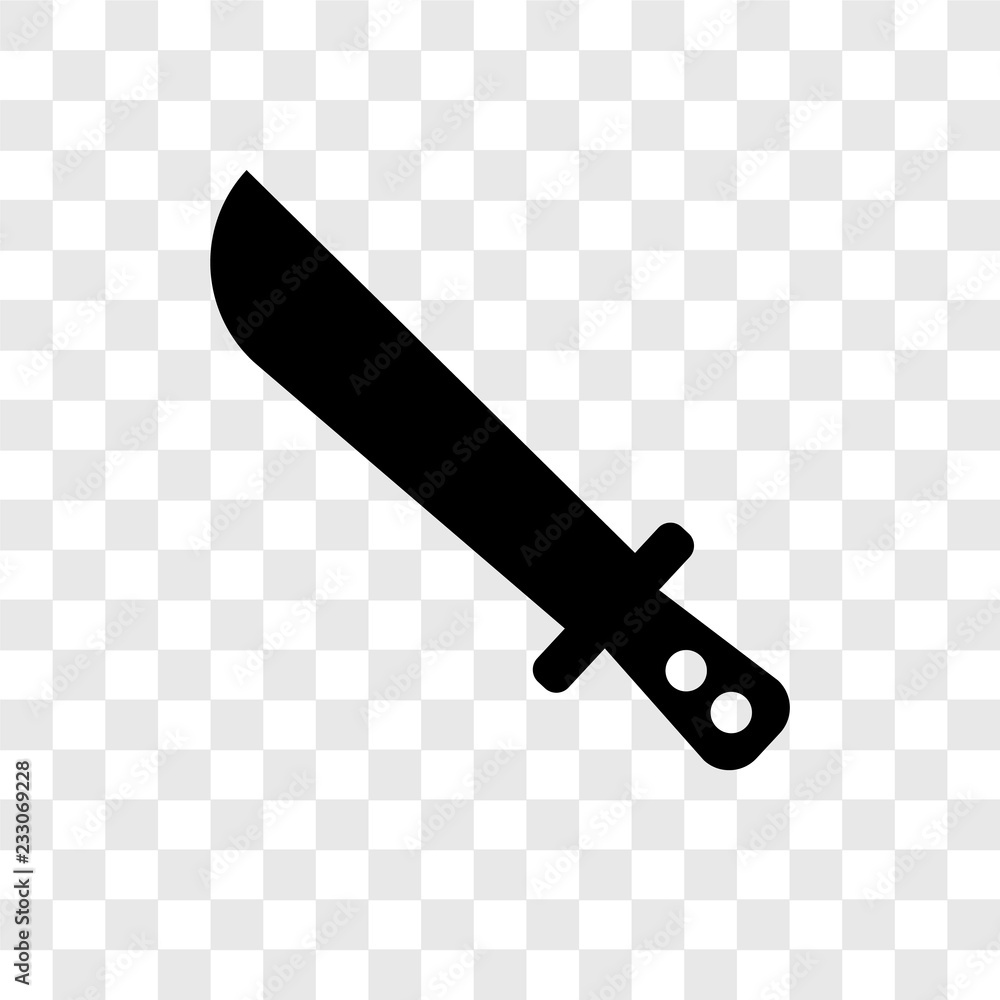 Aufkleber dagger vector icon isolated on transparent background, dagger transparency logo design