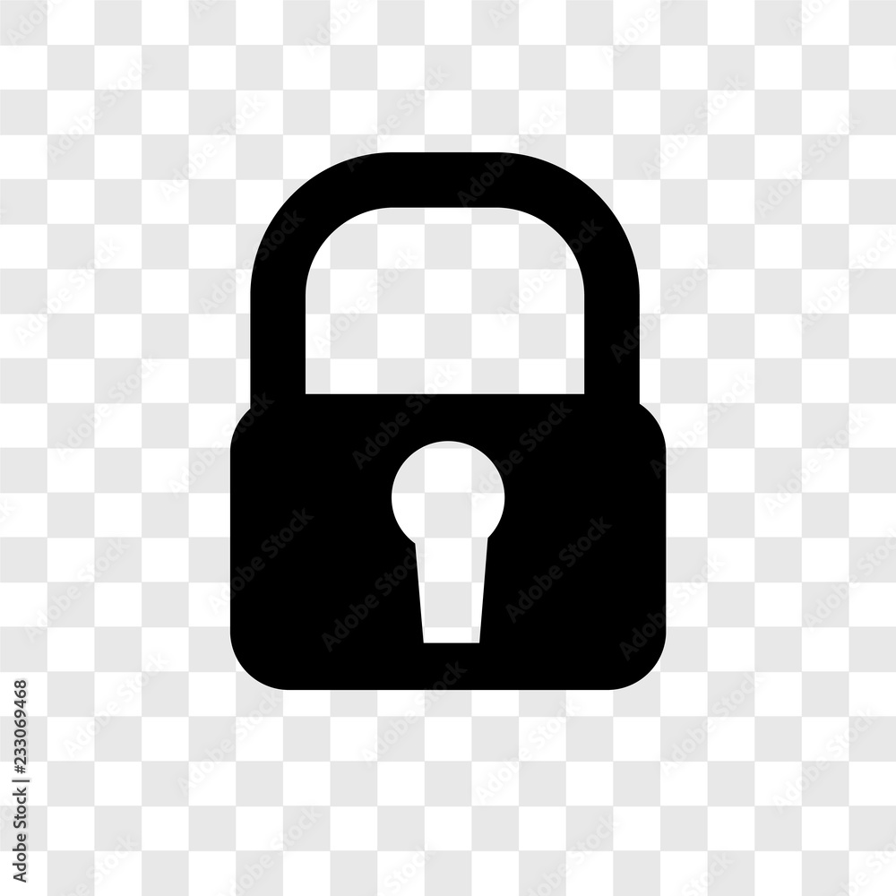 Poster shield vector icon isolated on transparent background, shield transparency logo design