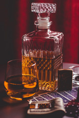 whisky et poker
