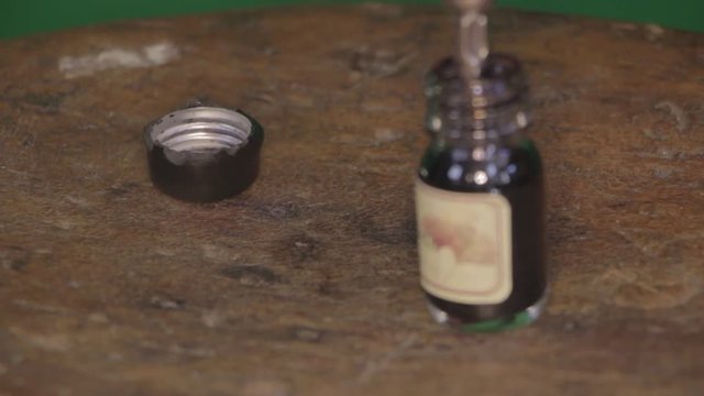 Quill and Ink Scenery; Green Screen / Chroma Key