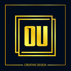 Initial Letter OU Logo template design