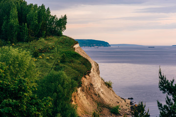 Cliff with birch woodland