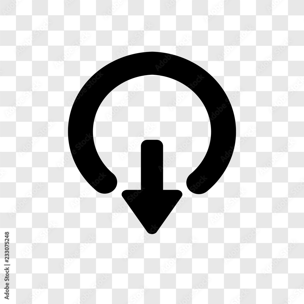 Poster exit down vector icon isolated on transparent background, exit down transparency logo design