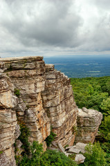 view in Minnewaska State Park Reserve, Upstate NY, USA