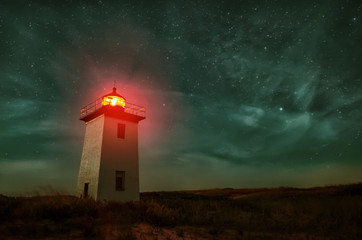 Wood End lighthouse in Provincetown, Massachusetts, USA.