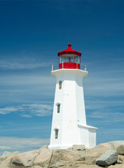Fototapeta na wymiar Peggy's Point Lighthouse