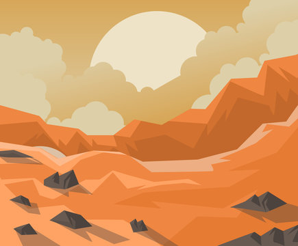 canyon orange mountains
