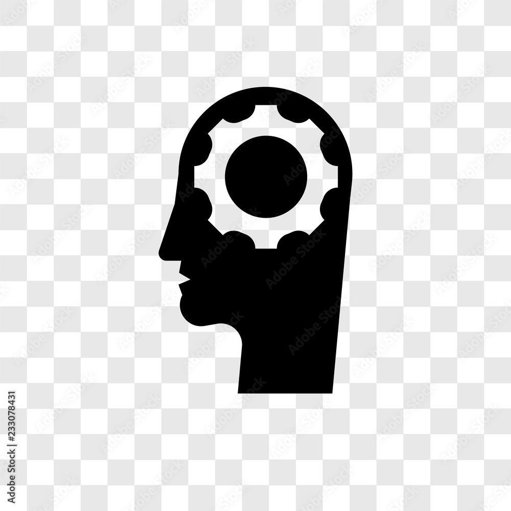 Poster artificial intelligence vector icon isolated on transparent background, artificial intelligence tran