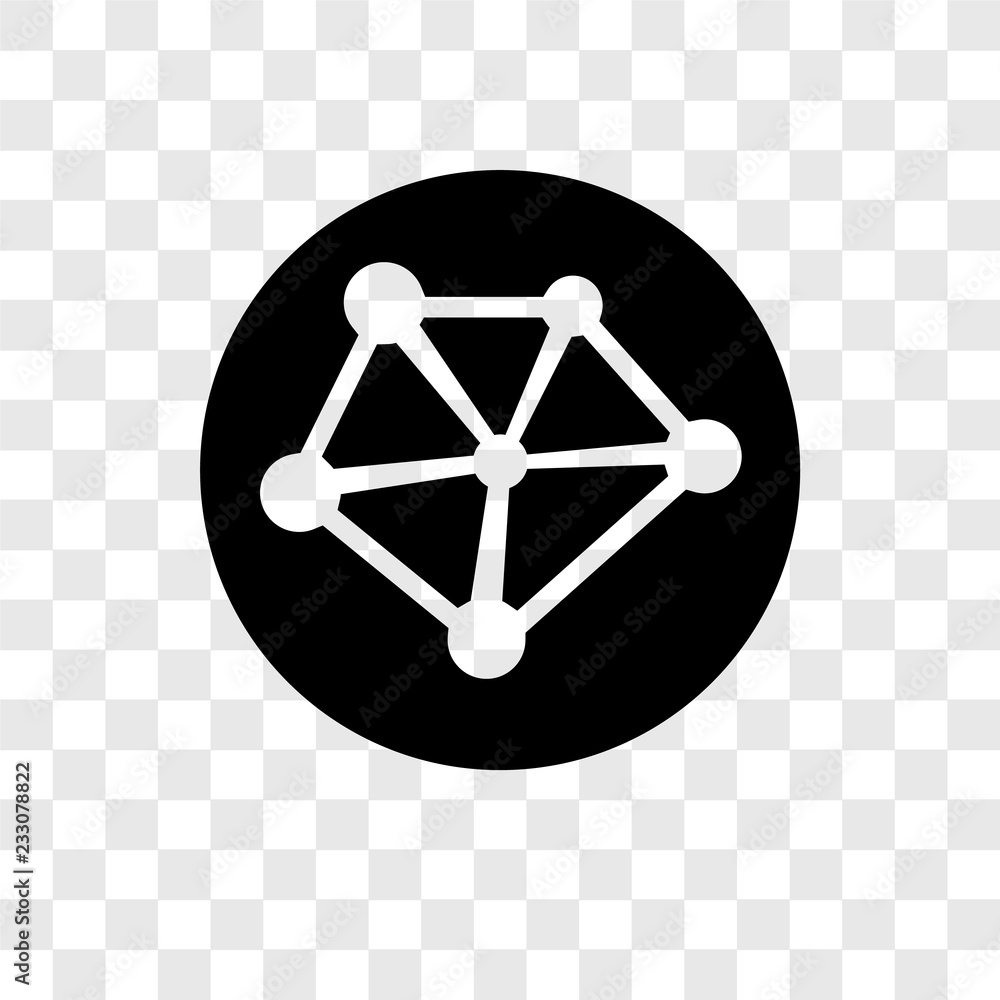 Aufkleber network vector icon isolated on transparent background, network transparency logo design