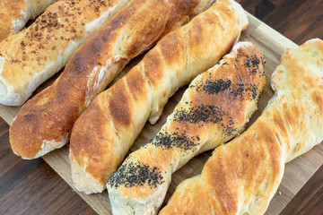 Fresh baked, home-made baguettes