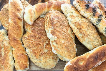 fresh bread and baguette