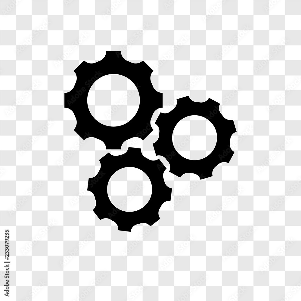 Poster machine vector icon isolated on transparent background, machine transparency logo design