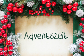 Fototapeta na wymiar Christmas Decoration, German Adventszeit Means Advent Season