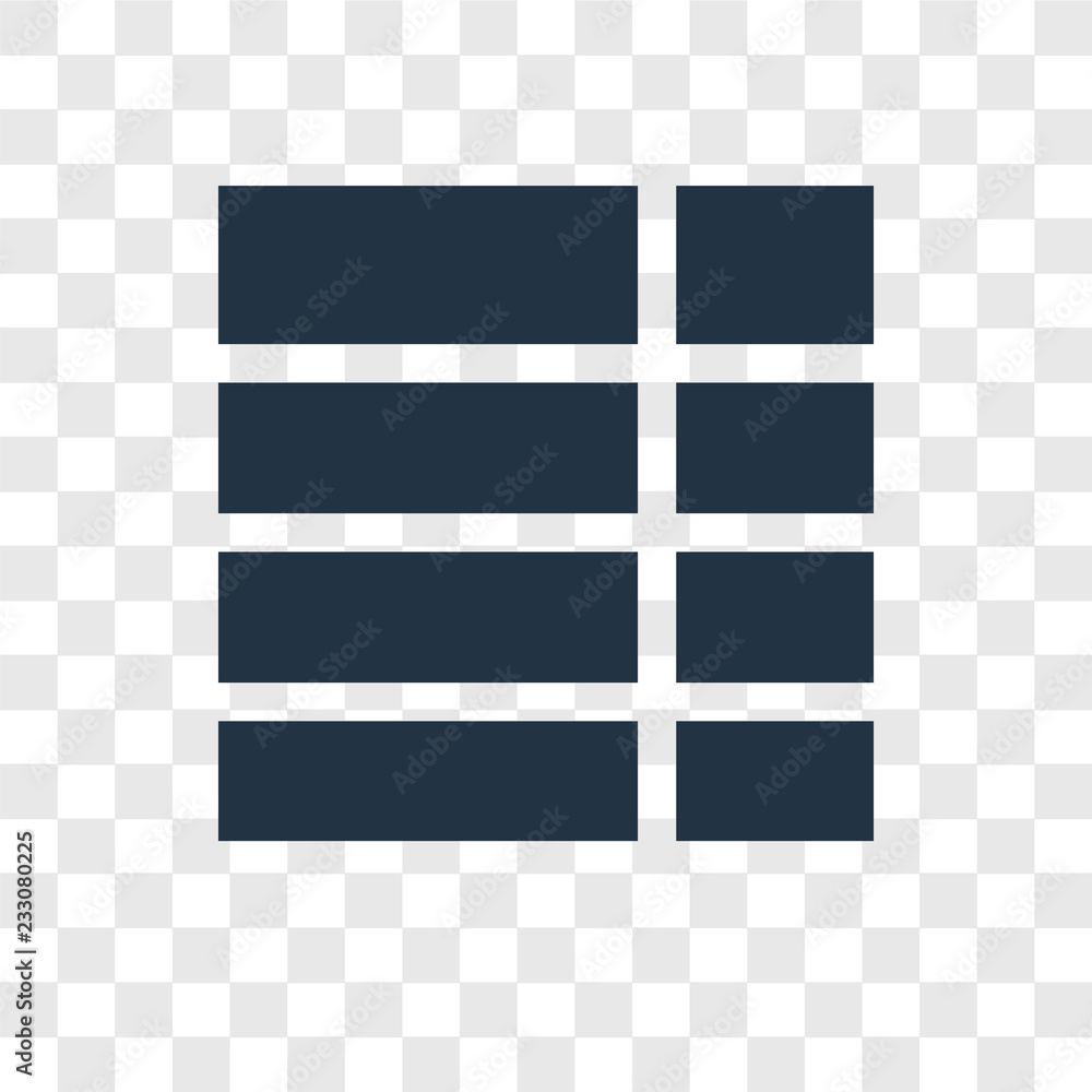 Poster square vector icon isolated on transparent background, square transparency logo design