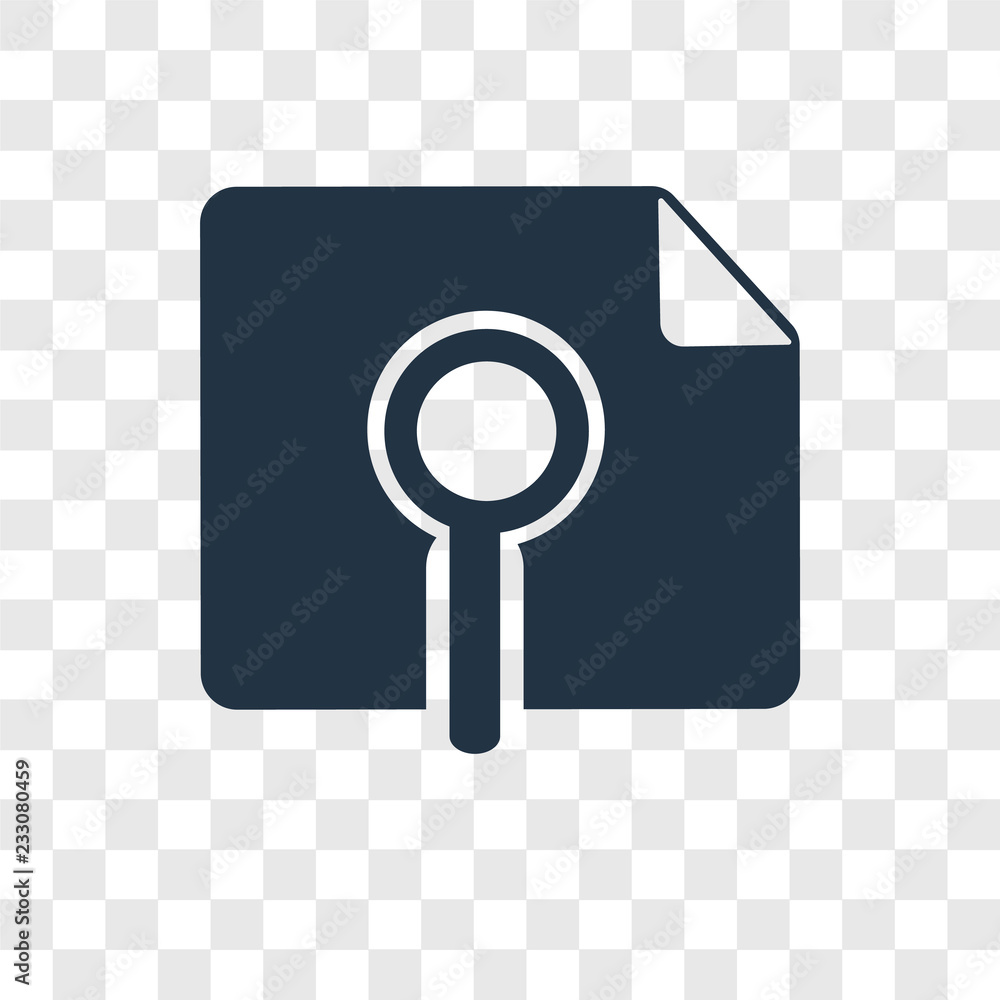 Poster preview vector icon isolated on transparent background, preview transparency logo design