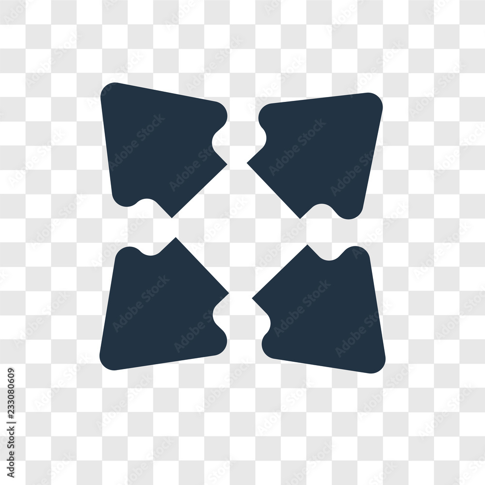 Poster move vector icon isolated on transparent background, move transparency logo design