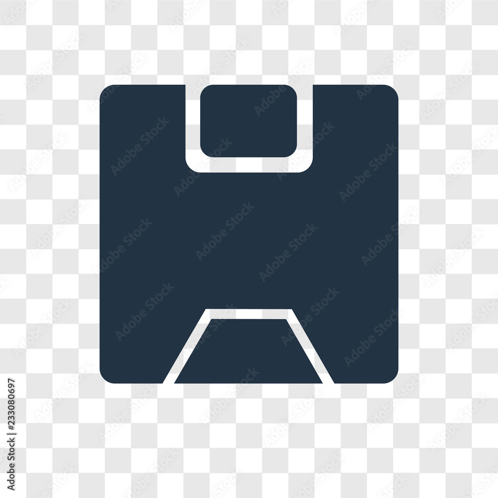 Poster save vector icon isolated on transparent background, save transparency logo design