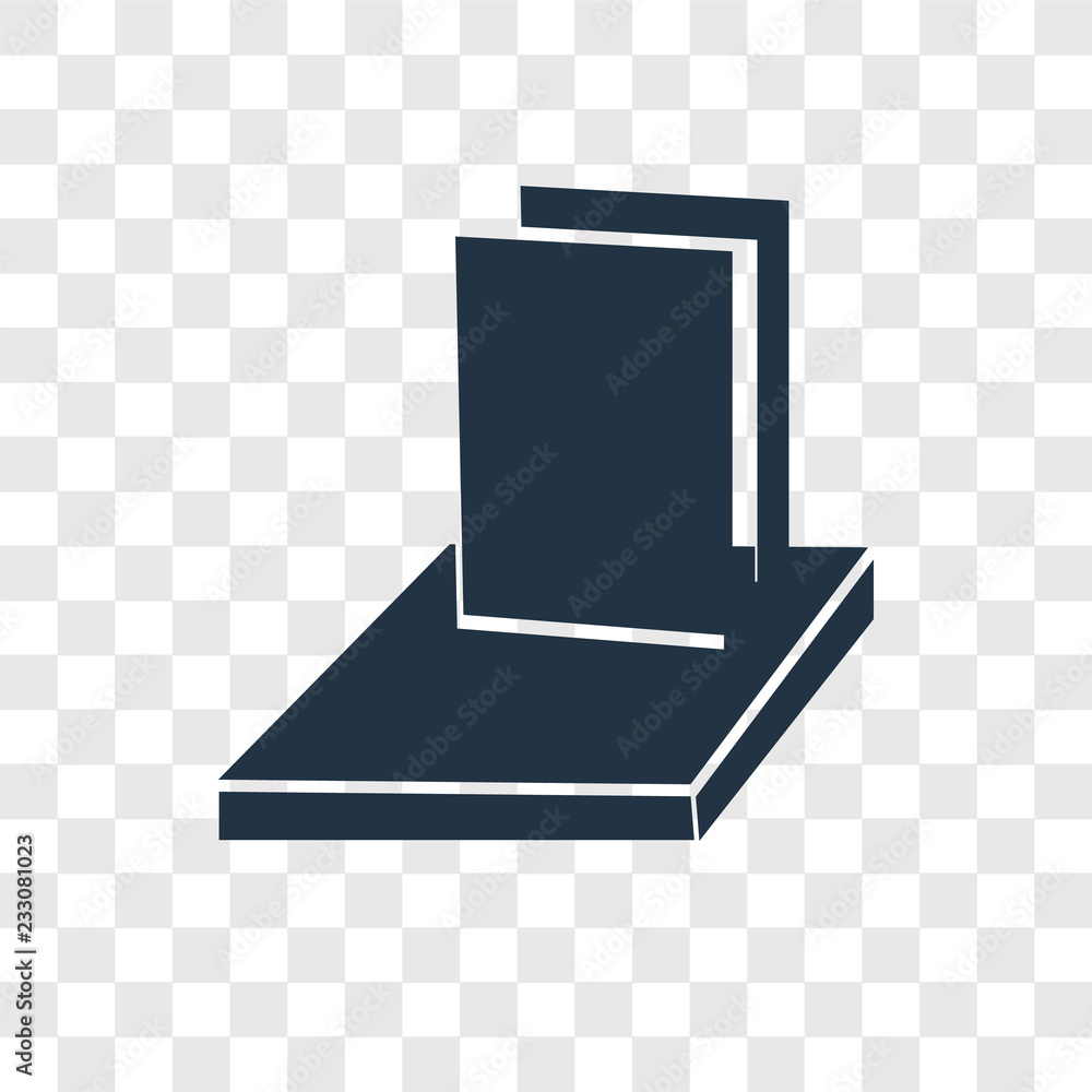 Poster layer vector icon isolated on transparent background, layer transparency logo design